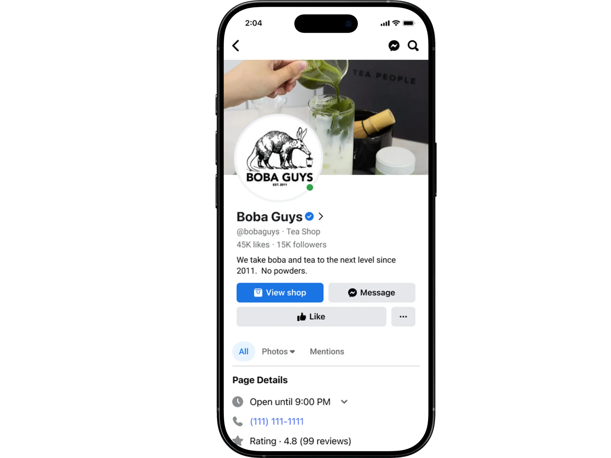 Additional profile after the redesign