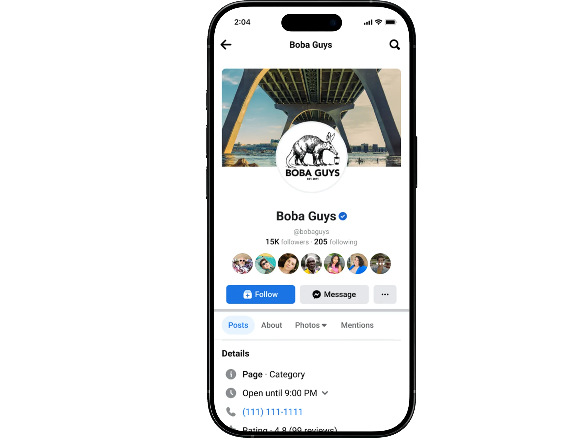Additional profile before the redesign