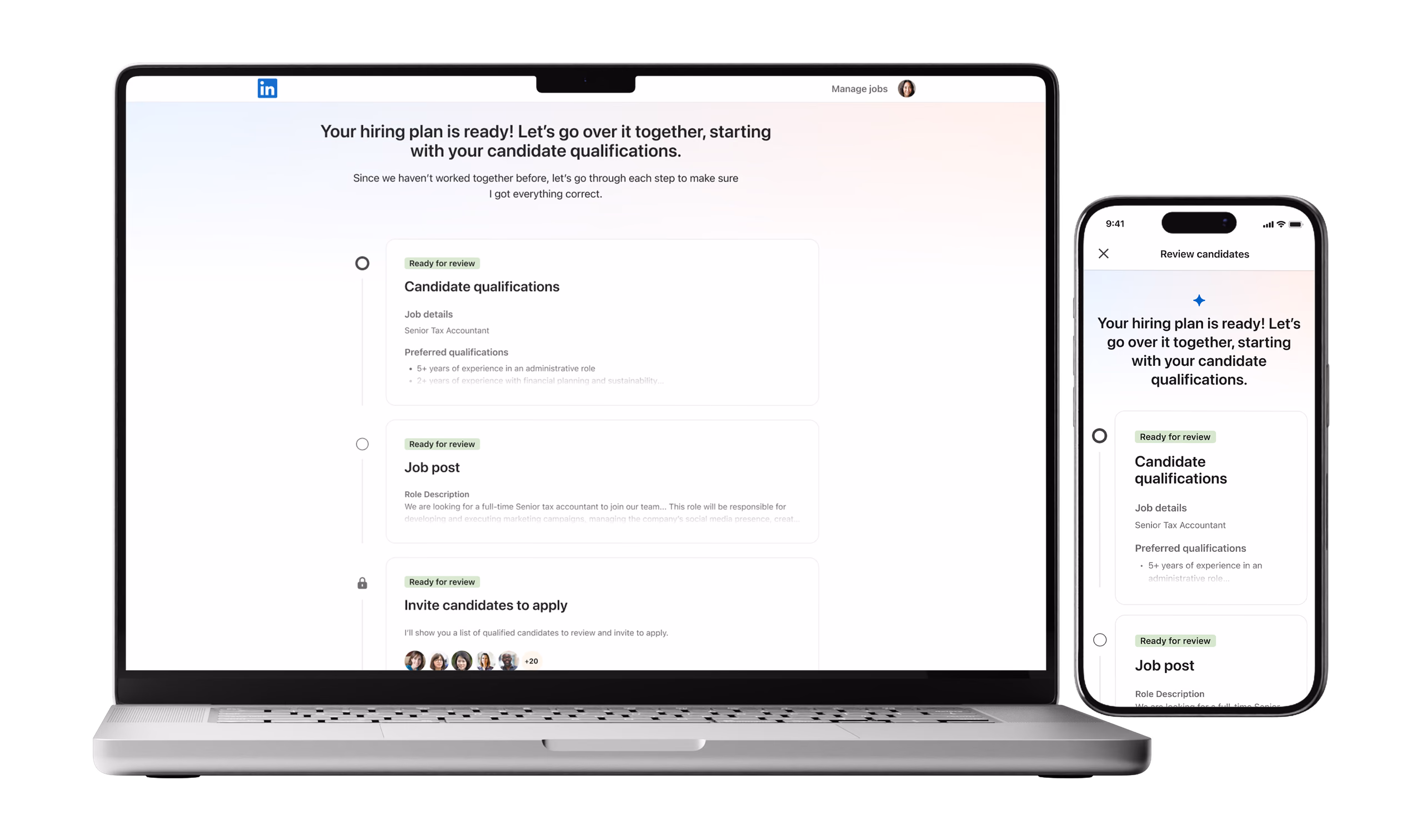 Phase 1 hiring plan